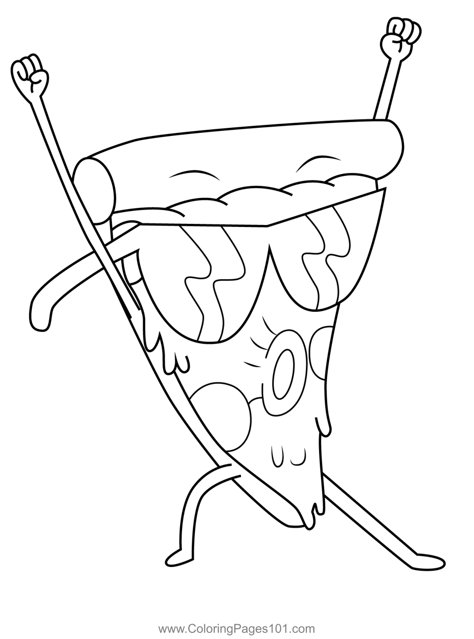 Pizza steve uncle grandpa coloring page for kids