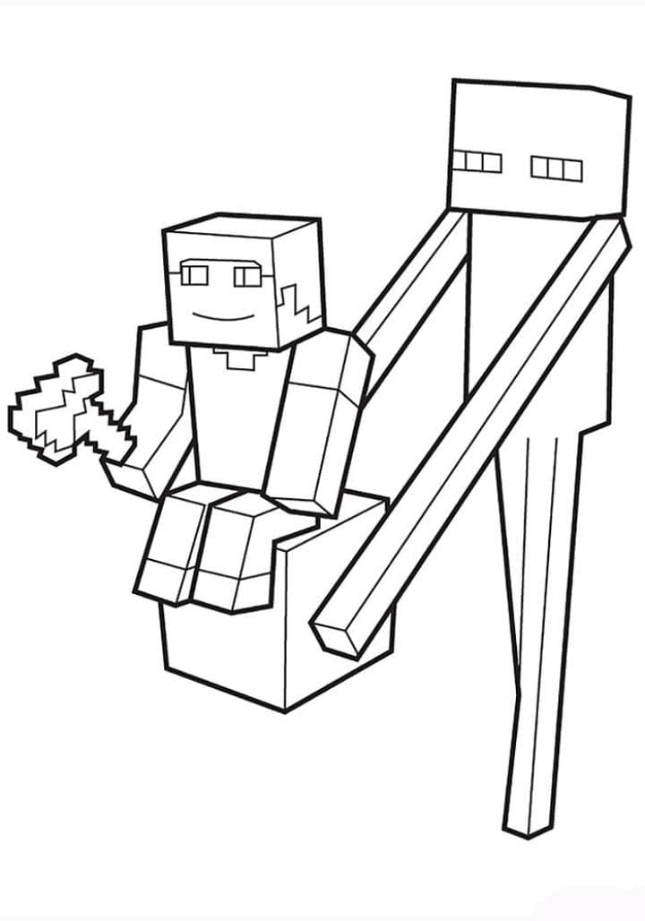 Minecraft coloring pages