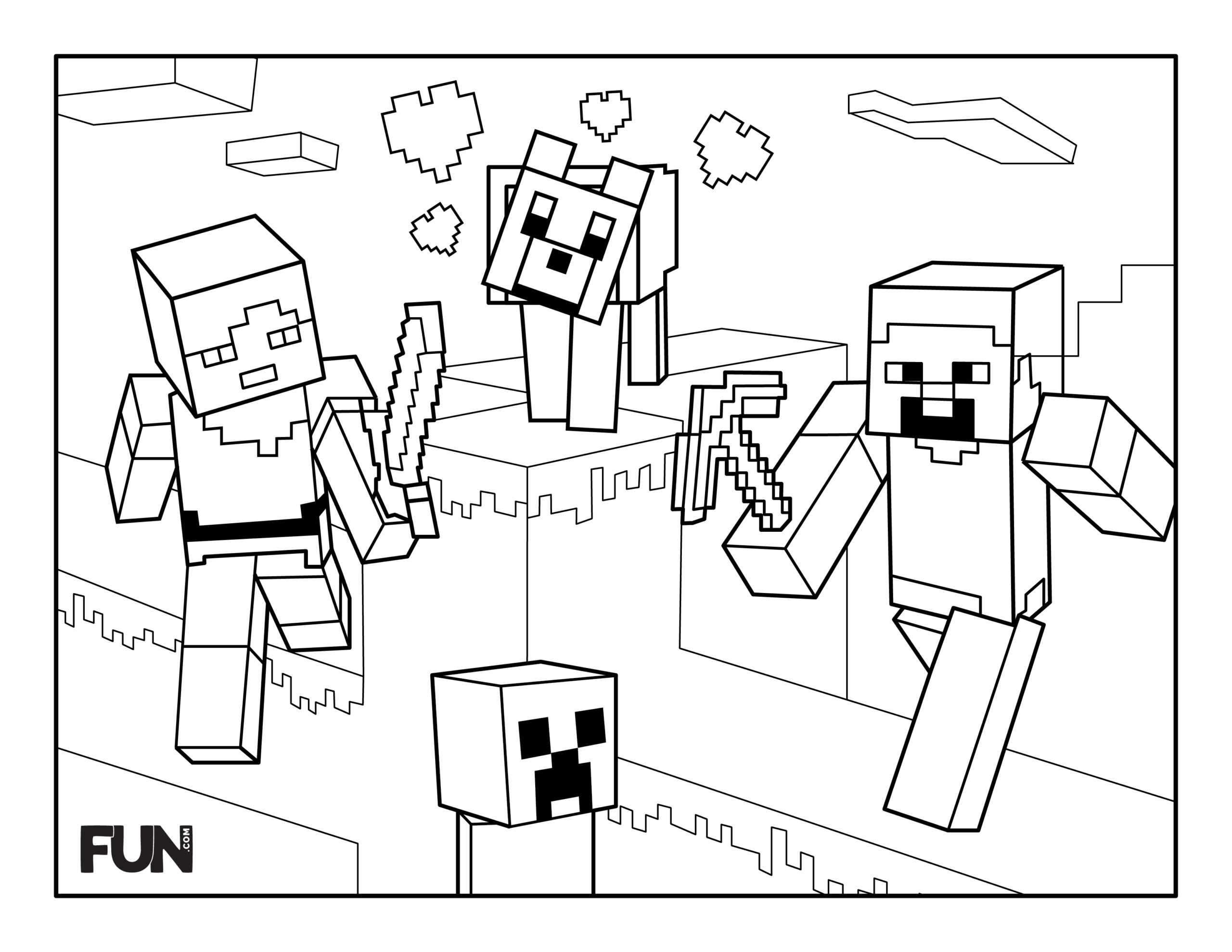 Video game coloring pages fun family crafts