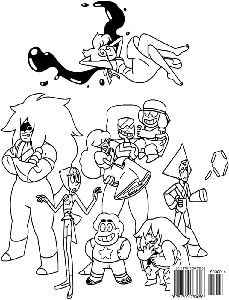 Steven universe coloring book coloring book for kids and adults activity book with fun easy and relaxing coloring pages books