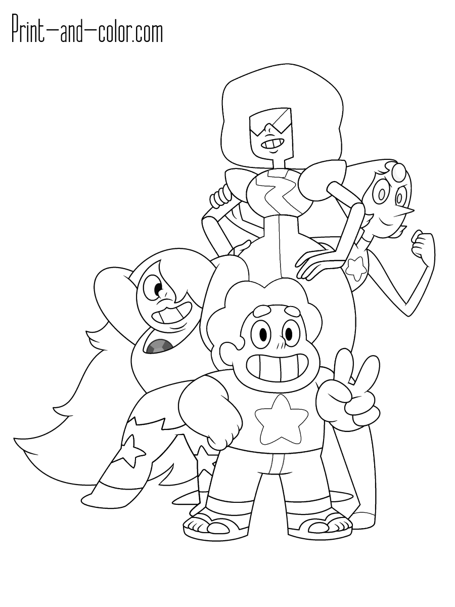 Steven universe coloring pages print and color