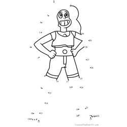 Steven universe connect the dots worksheets printable for kids