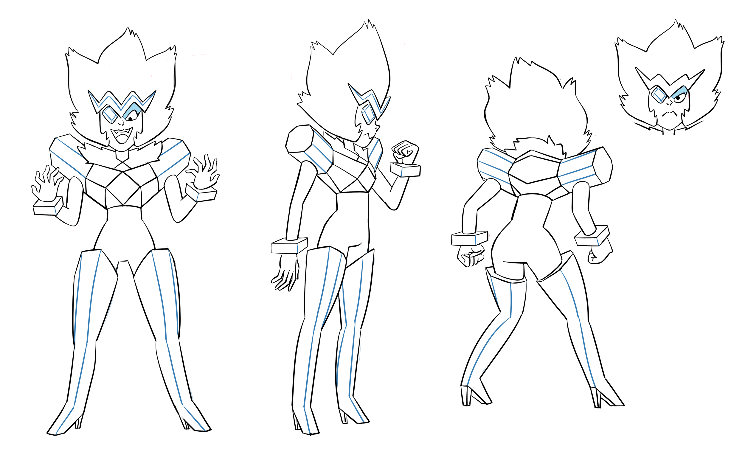 Full body emerald official model sheet by aleth romanillos r stevenuniverse