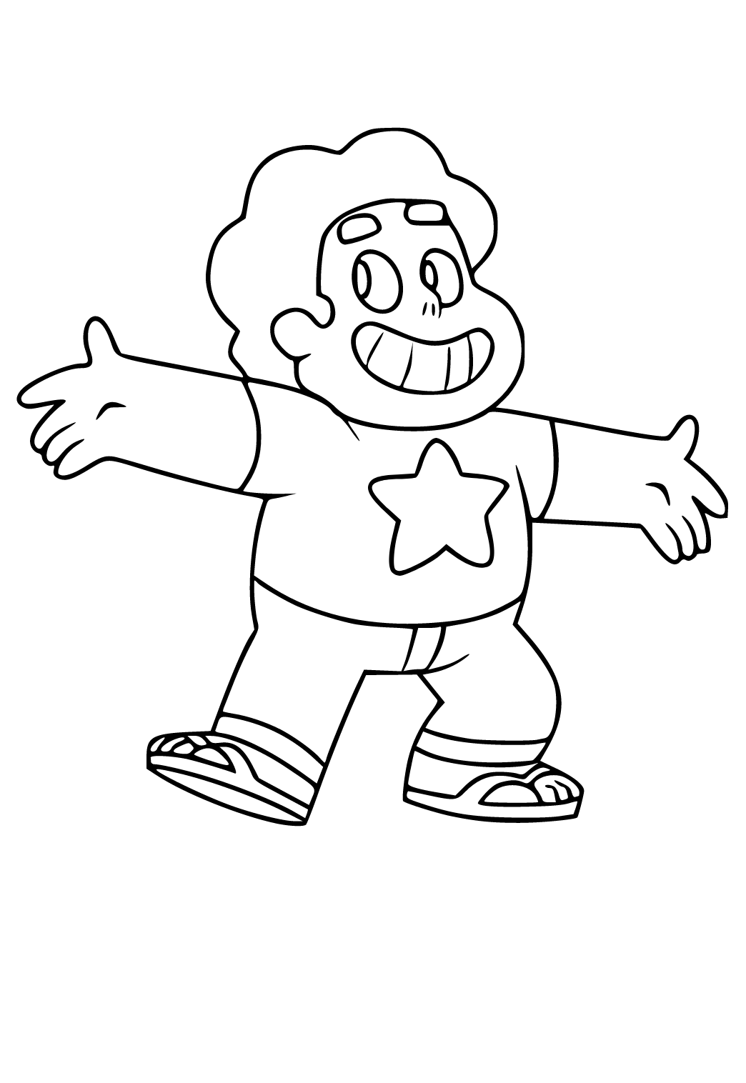 Free printable steven universe smile coloring page sheet and picture for adults and kids girls and boys