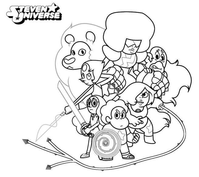 Steven universe coloring pages printable for free download