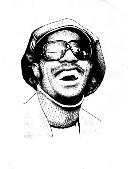 Stevie wonder wonder art stevie wonder silhouette face