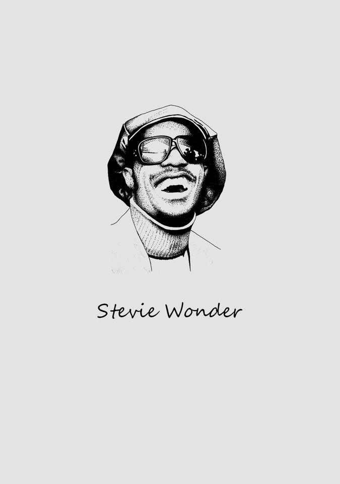 Stevie wonder wonder art stevie wonder silhouette face