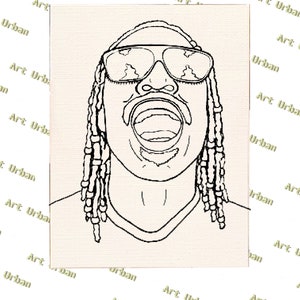 Stevie wonder canvas