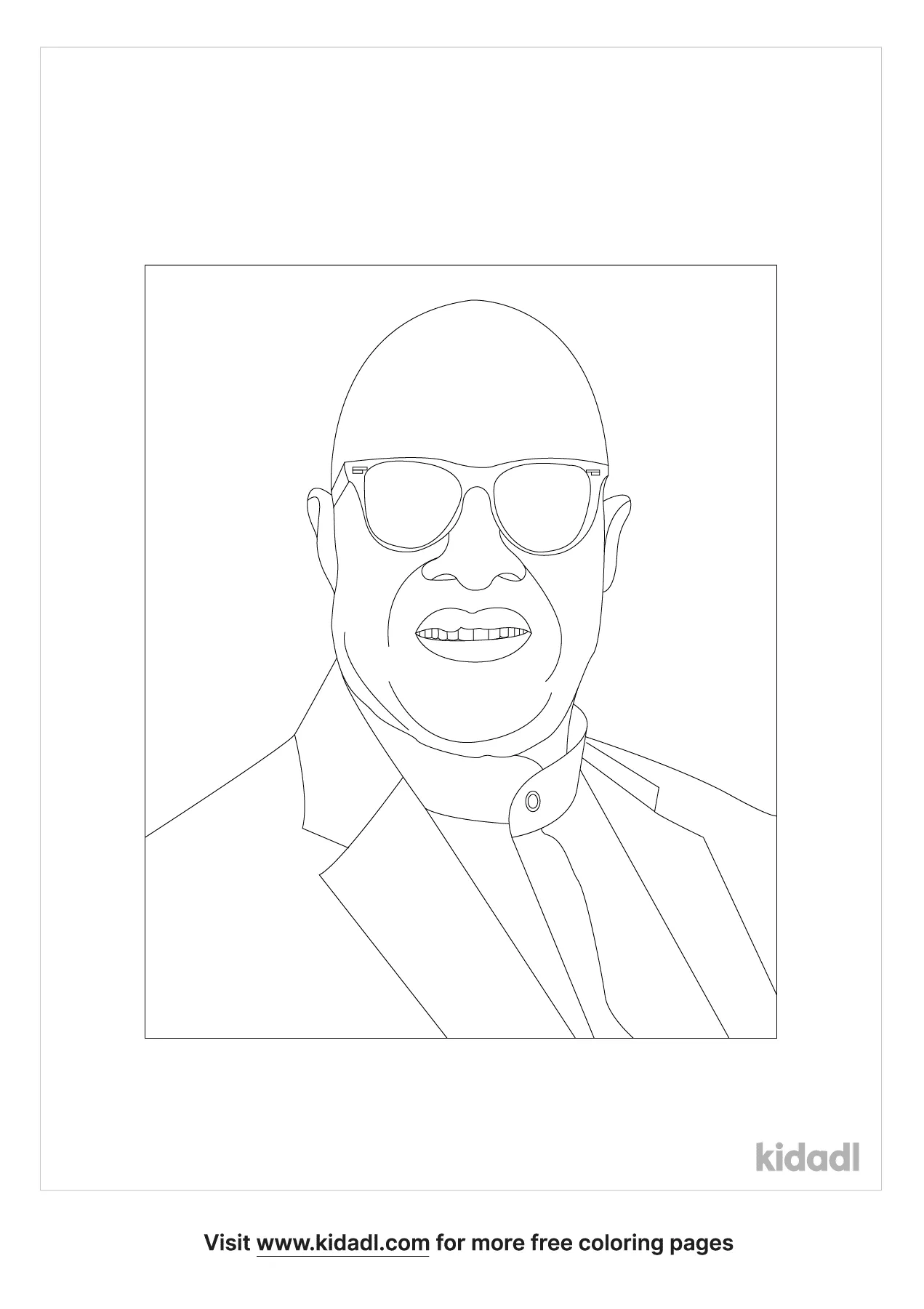 Free stevie wonder coloring page coloring page printables