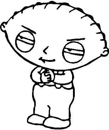 Family guy stewie decal sticker