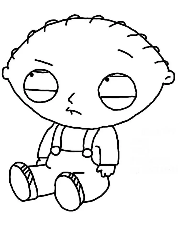 Stewie griffin coloring page