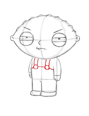 How to draw stewie griffin