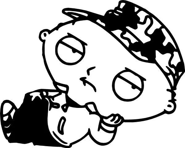 Stewie griffin decal sticker