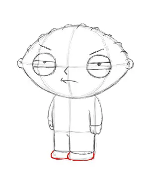 How to draw stewie griffin