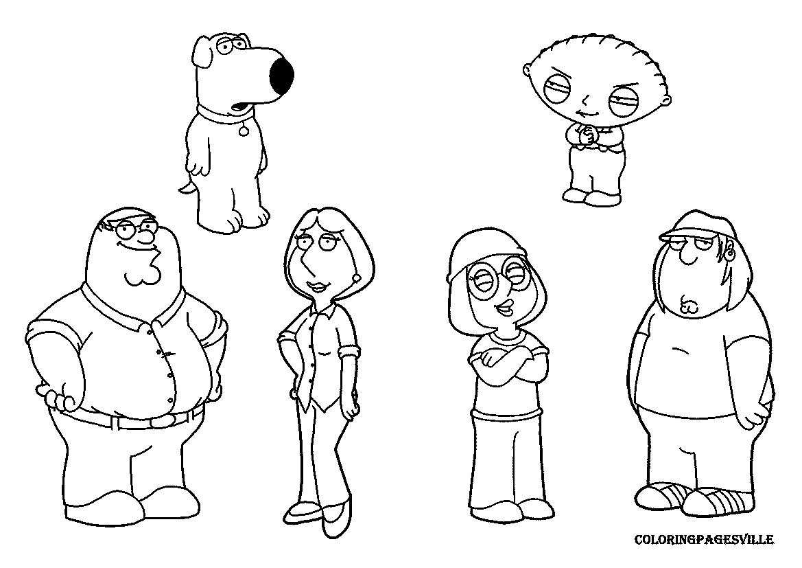 Family guy coloring pages