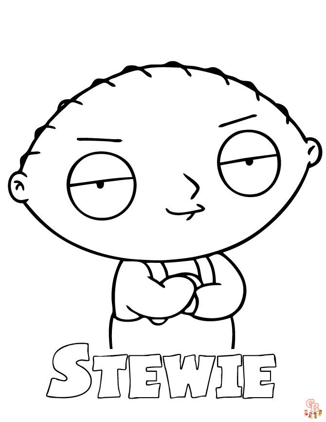Color your world with stewie griffin coloring pages