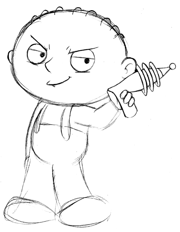 Working on a drawing of the entire griffin family but heres a kinda old stewie practice rfamilyguy