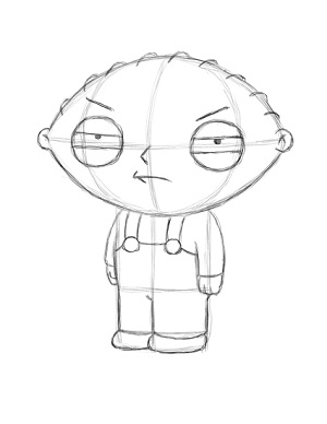 How to draw stewie griffin