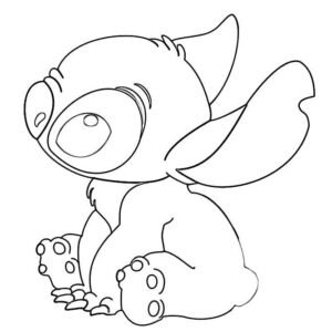 Stitch coloring pages printable for free download