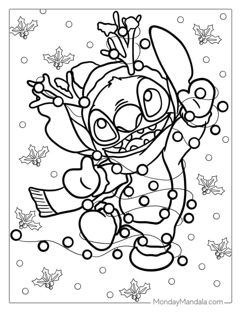 Lilo stitch coloring pages free pdf printables