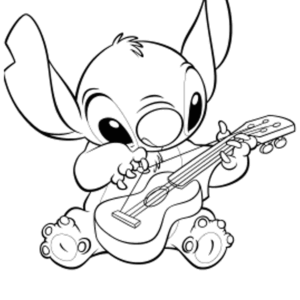 Stitch coloring pages printable for free download