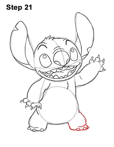 How to draw stitch full body