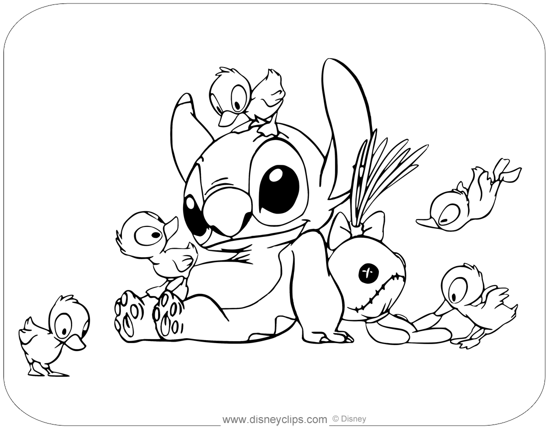 Lilo and stitch coloring pages