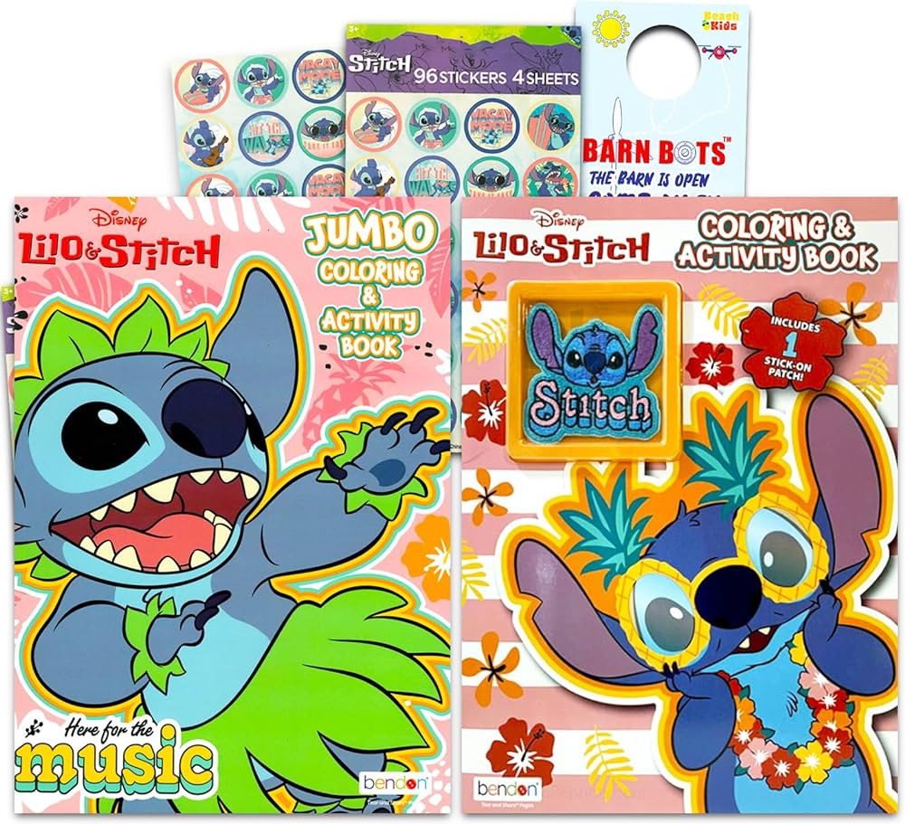 Disney lilo and stitch coloring book super set for kids