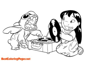 Lilo and stitch coloring pages