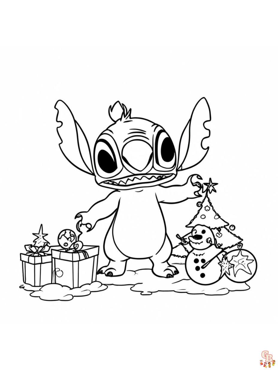 Stitch coloring pages