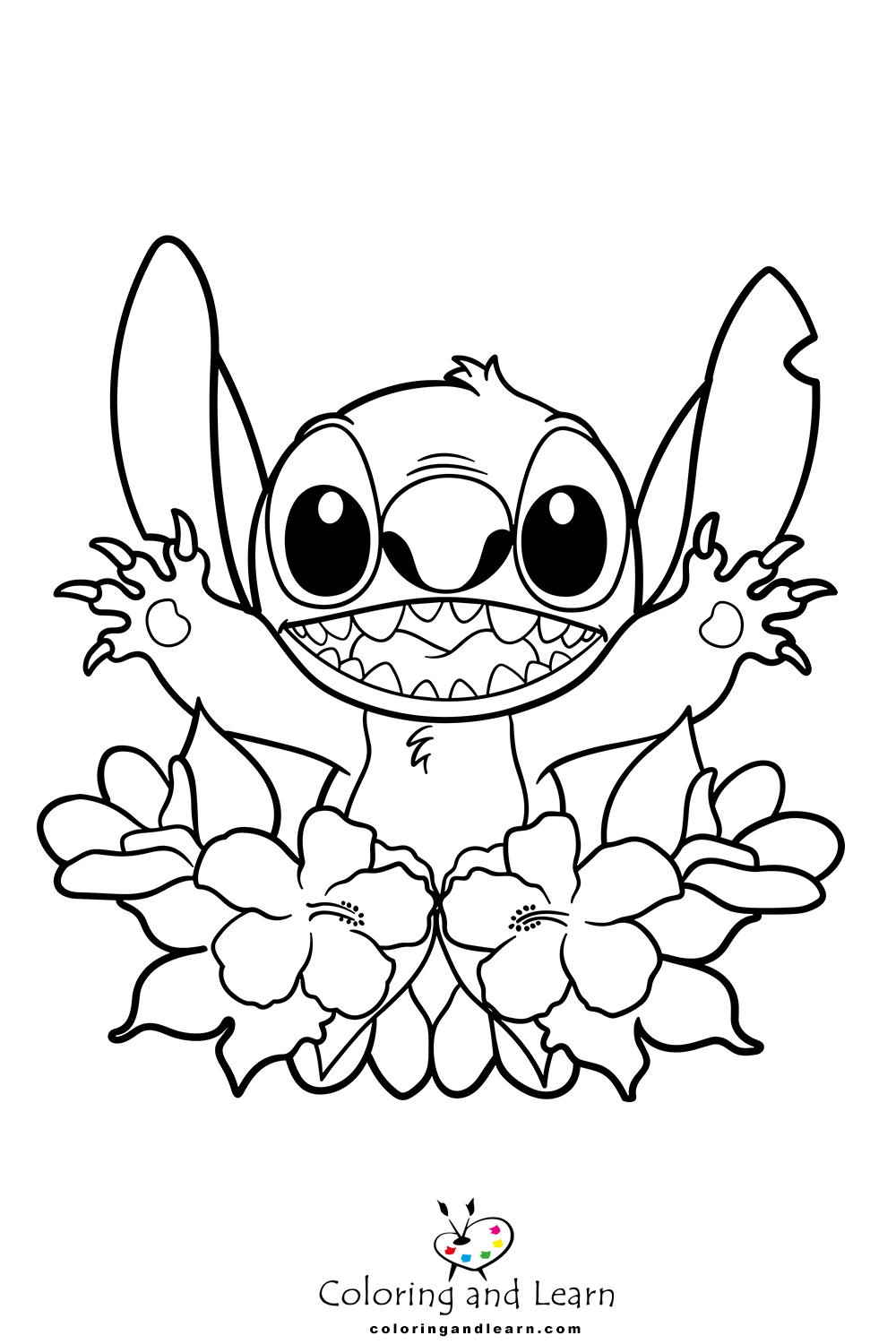 Stitch coloring pages