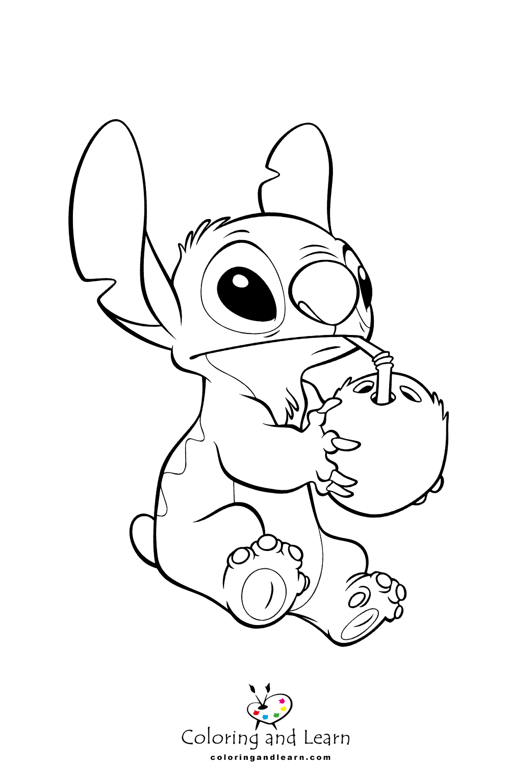 Stitch coloring pages