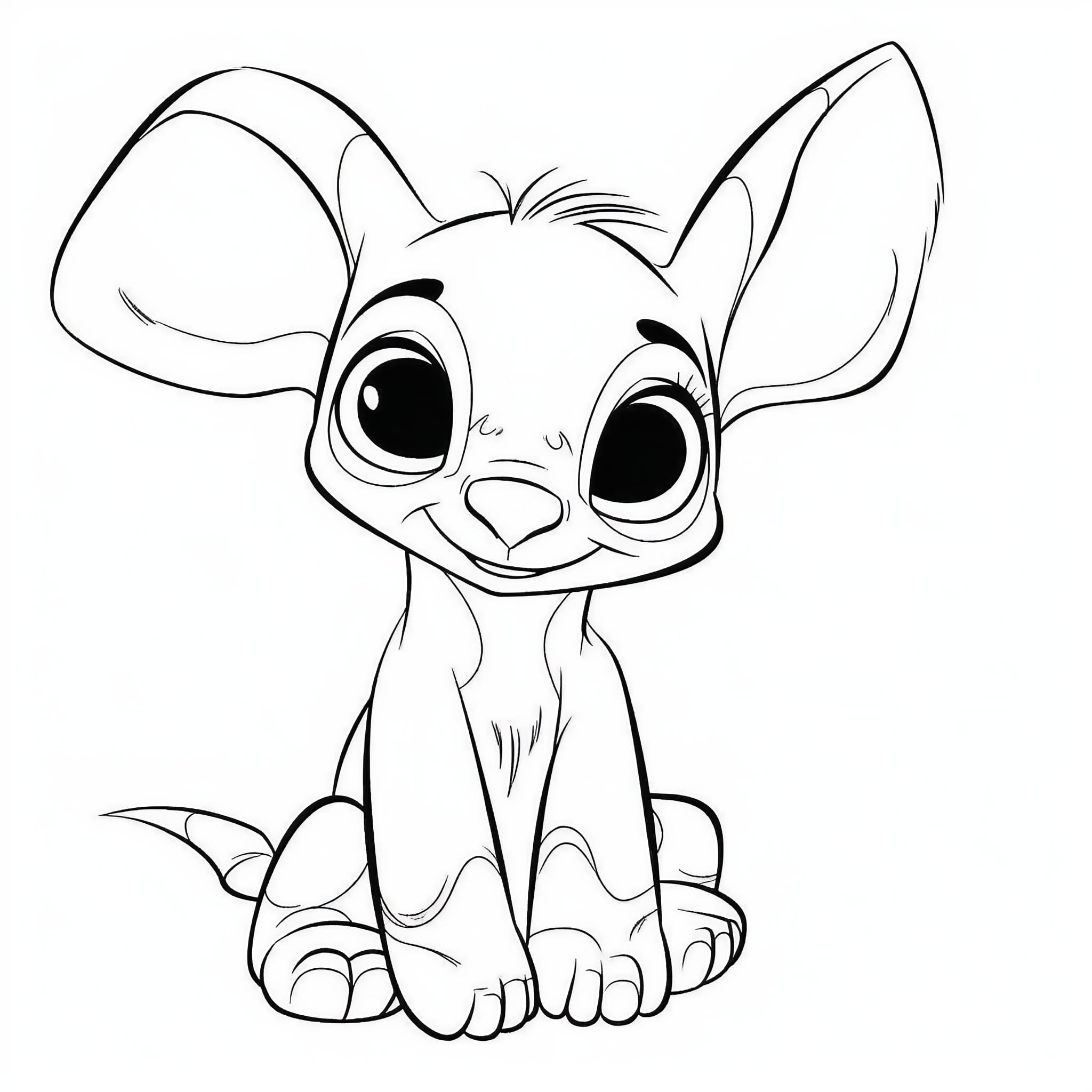 Stitch coloring pages for free and printable