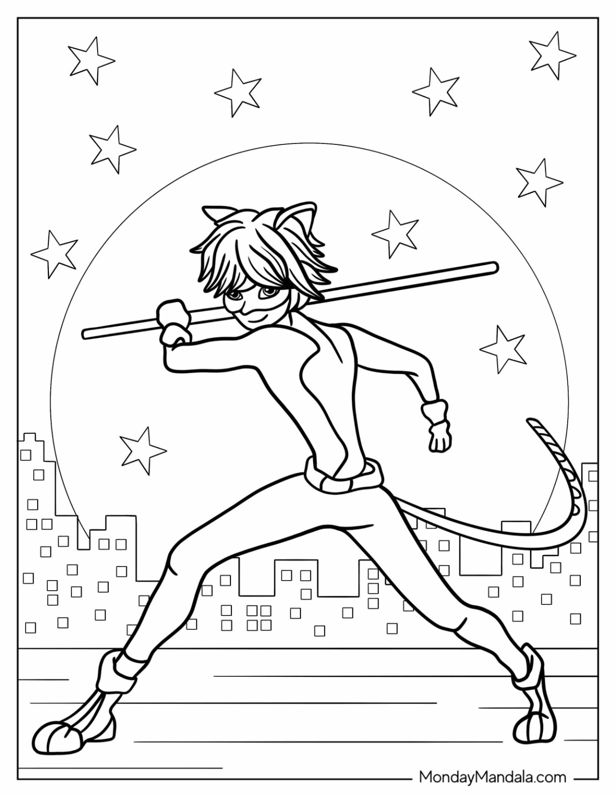 Miraculous ladybug coloring pages free pdf printables