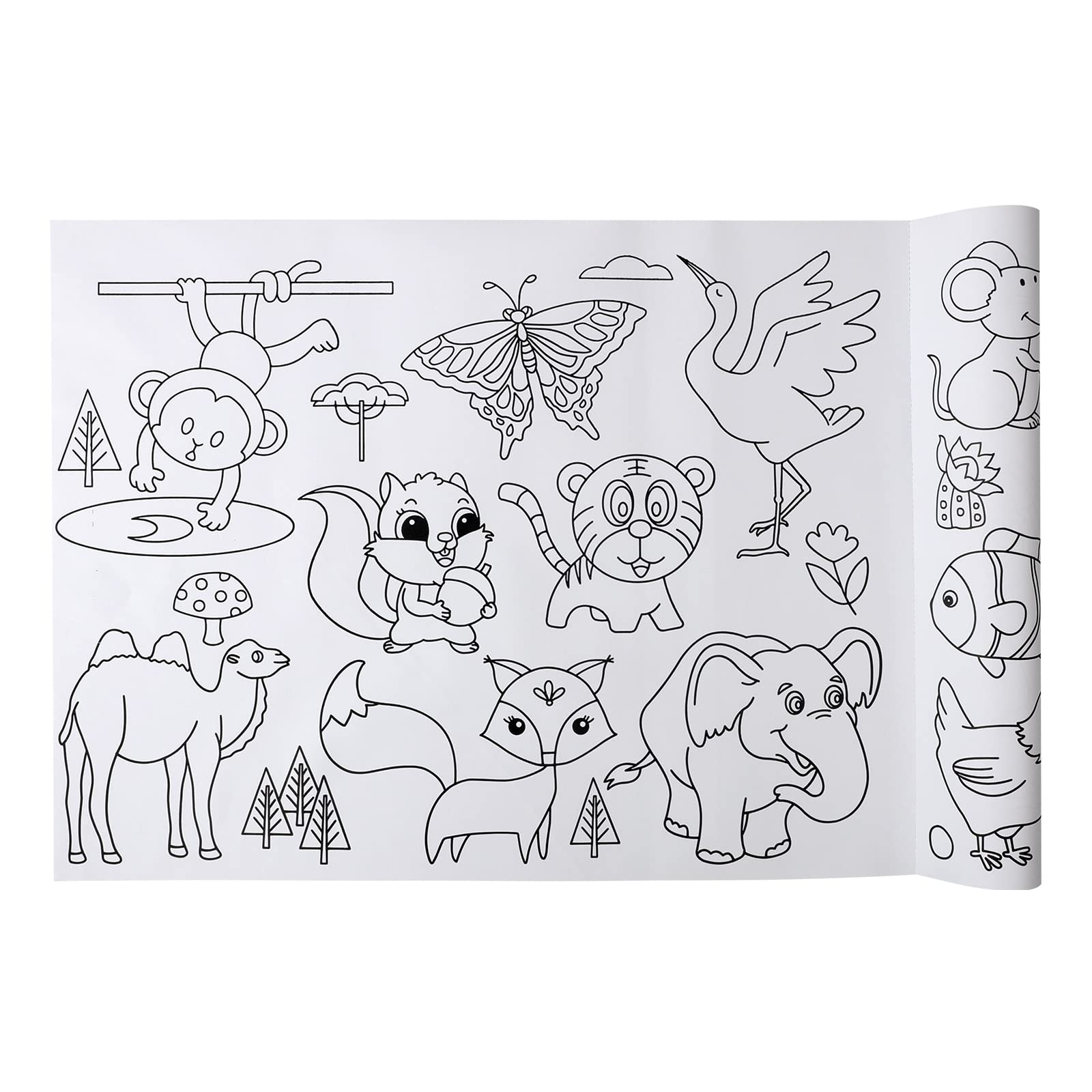 Giant coloring poster self adhesive wall size coloring book wall decal huge peel and stick coloring page oversize doodle art for kids children adults family classroom home kitchen