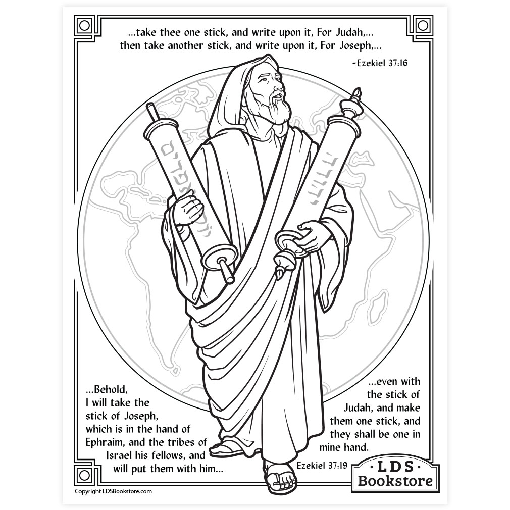 The stick of judah and joseph coloring page