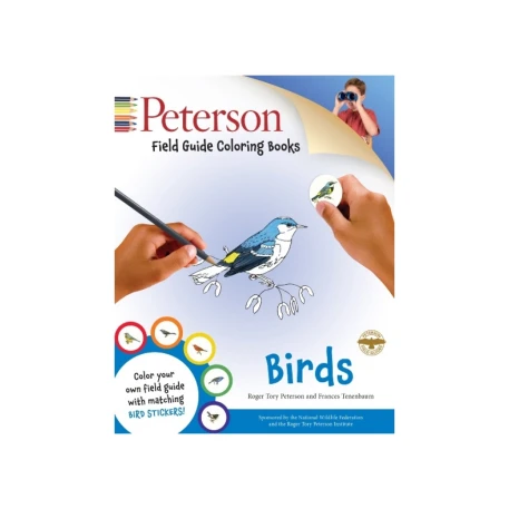 Birds field guide coloring book