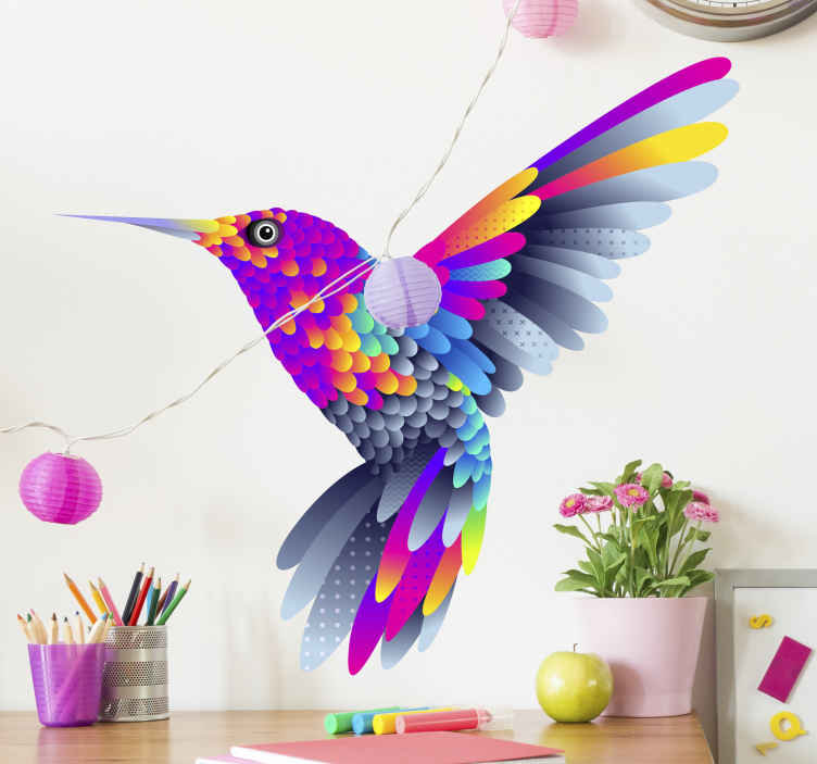 Illustration animal coloring bird sticker