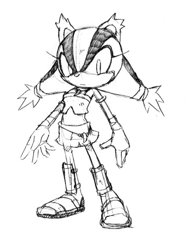 Sonic the hedgeblog on x concept artwork for sticks the badger for sonic boom httpstcodabaehulw httpstcogjqnktwut x