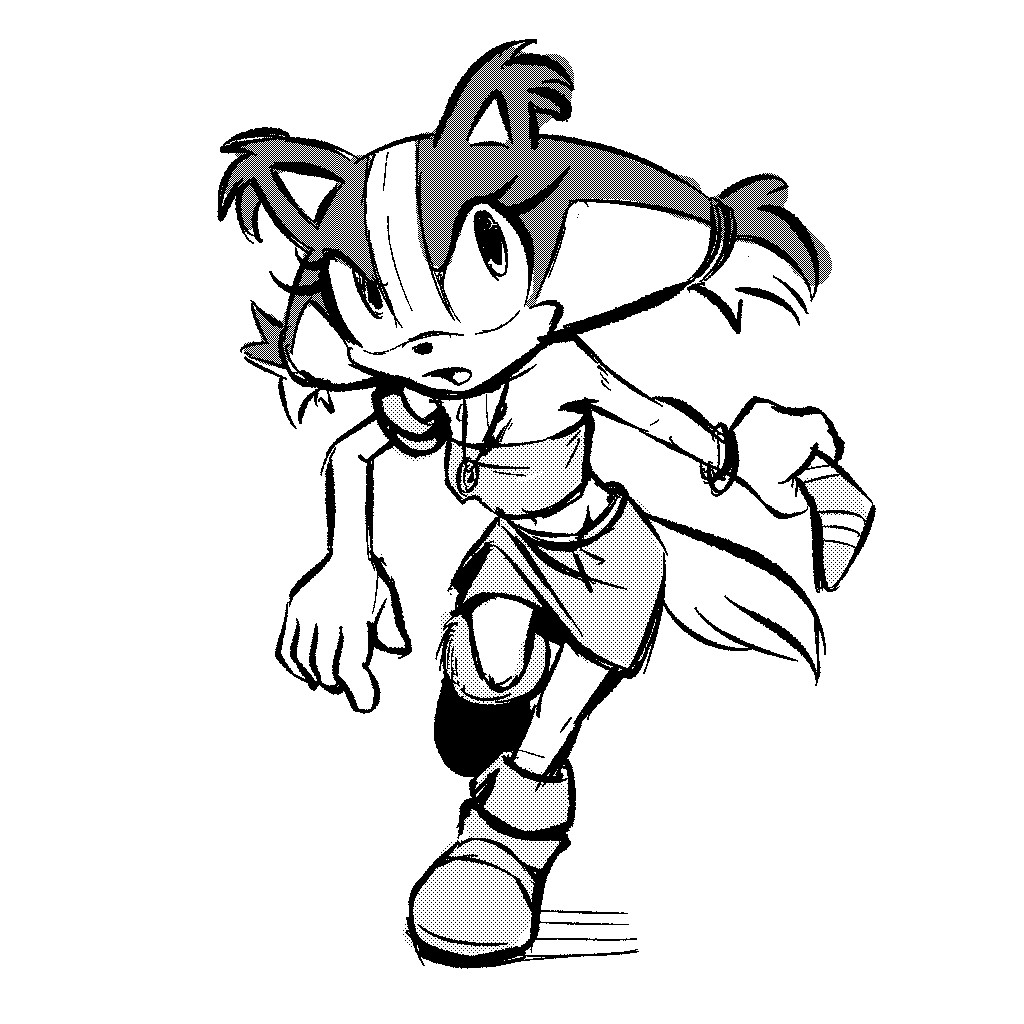 Sticks the badger doodle