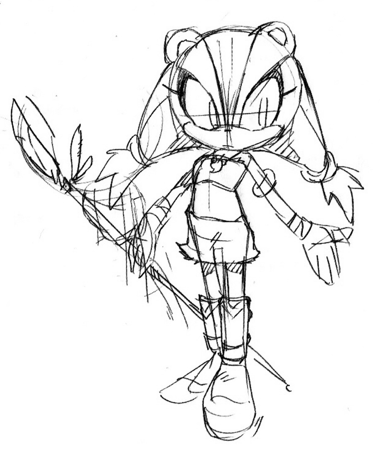 Sonic the hedgeblog â concept artwork for sticks the badger for sonic