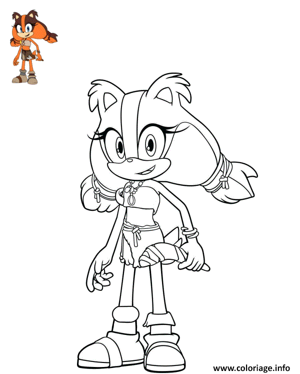 Coloriage sticks the badger sonic boom series dessin sonic ã imprimer coloriage coloriage sonic dessin sonic