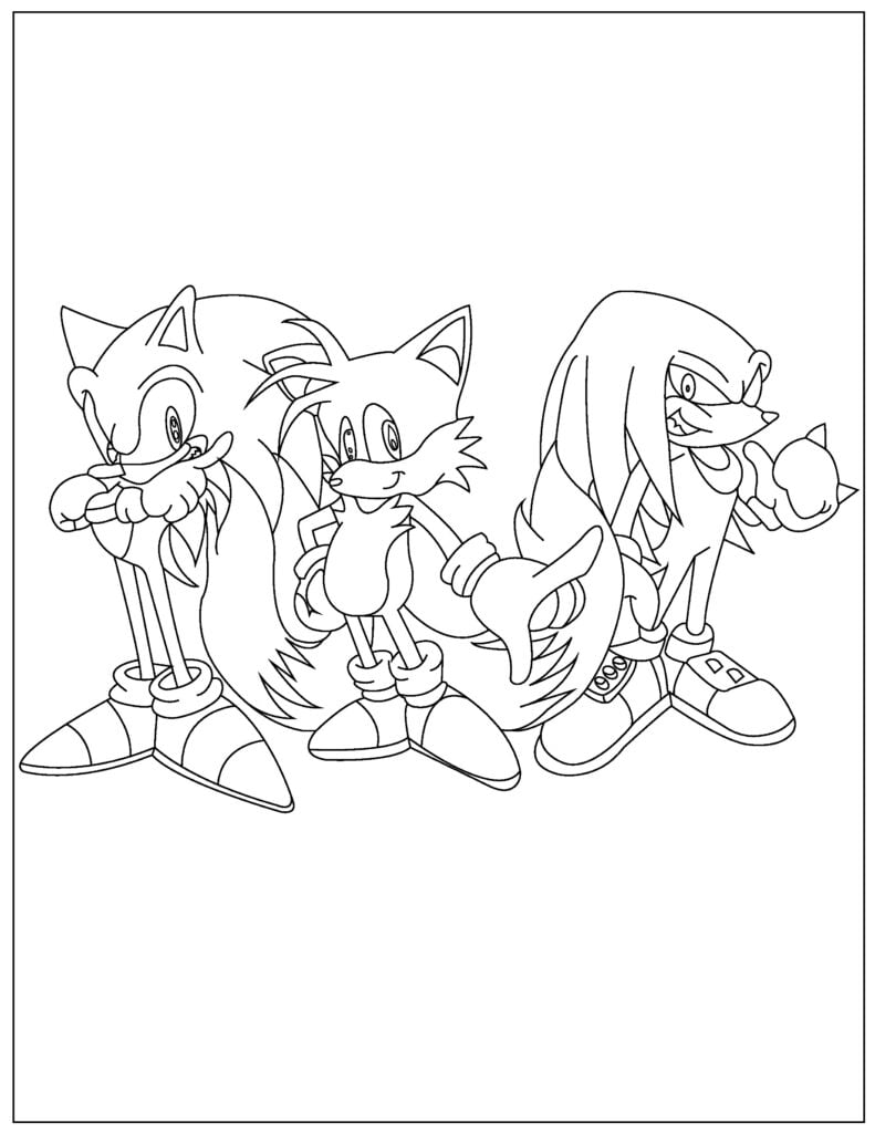 Free sonic coloring pages your kids will love download pdfs