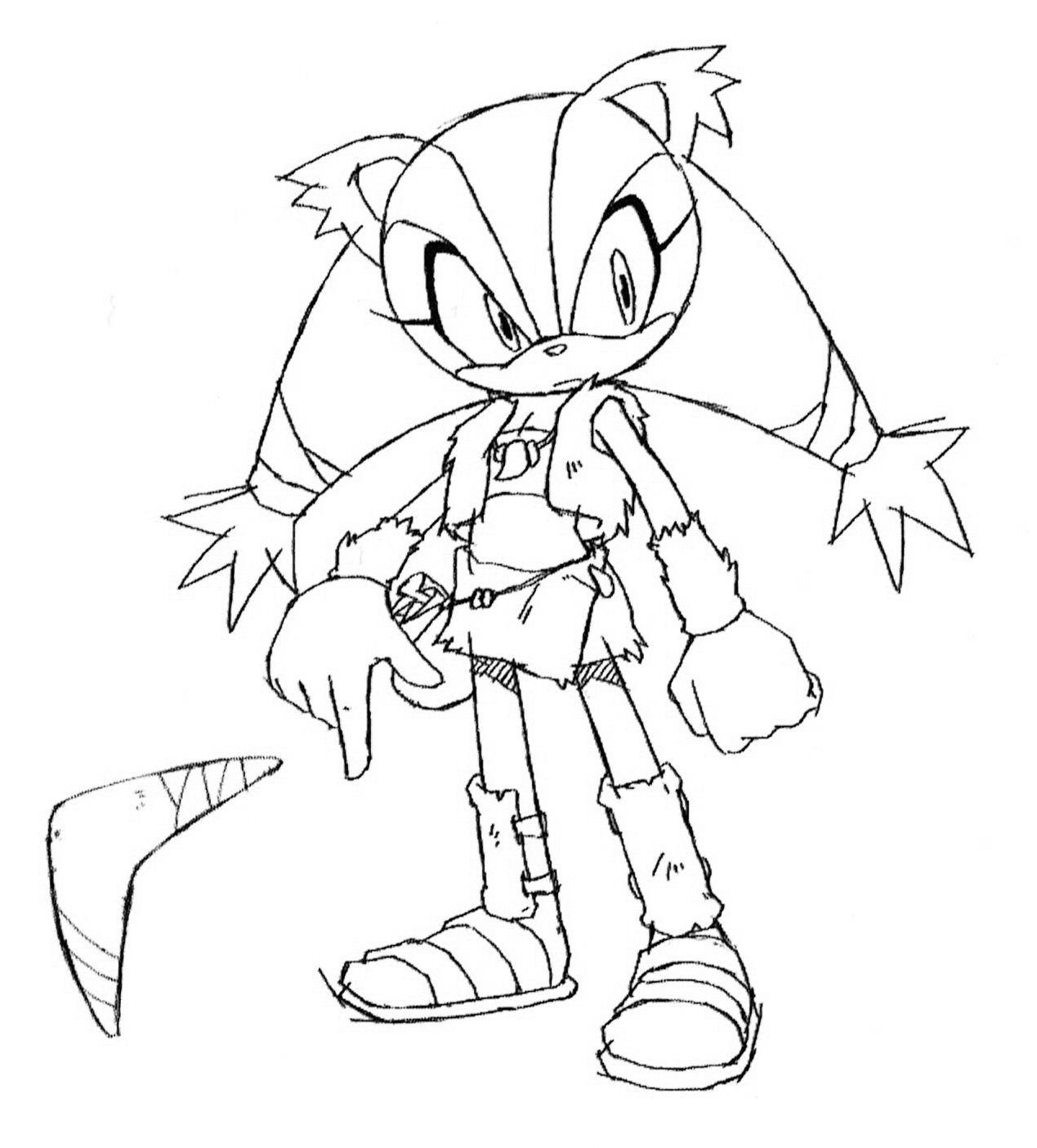 Sonic the hedgeblog â concept artwork of sticks the badger from sonic