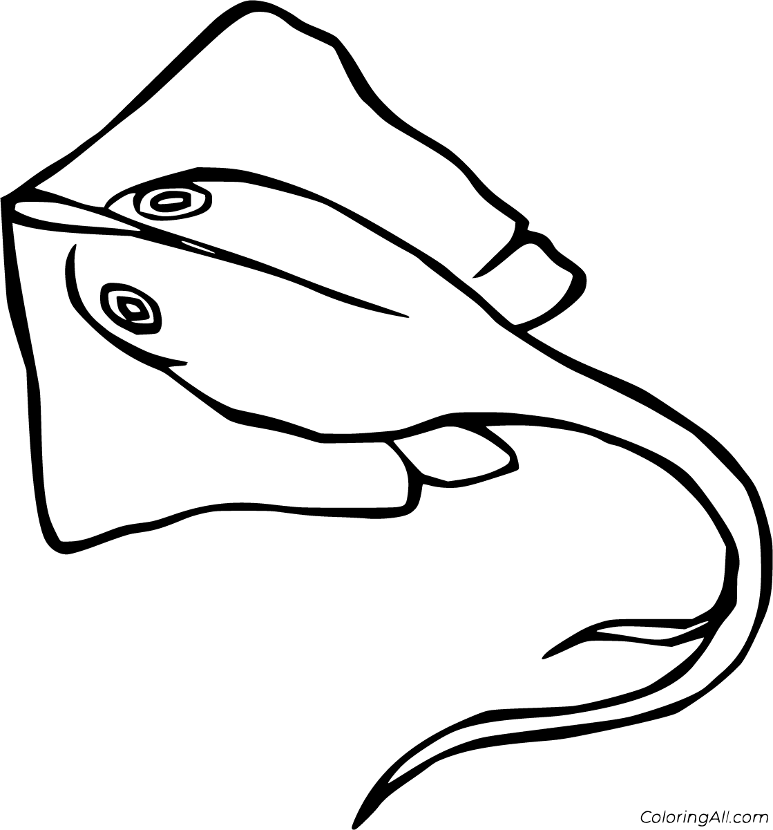 Stingray coloring pages