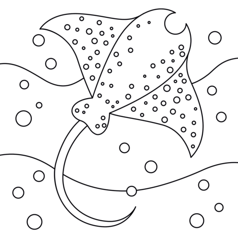 Stingray coloring page free printable coloring pages