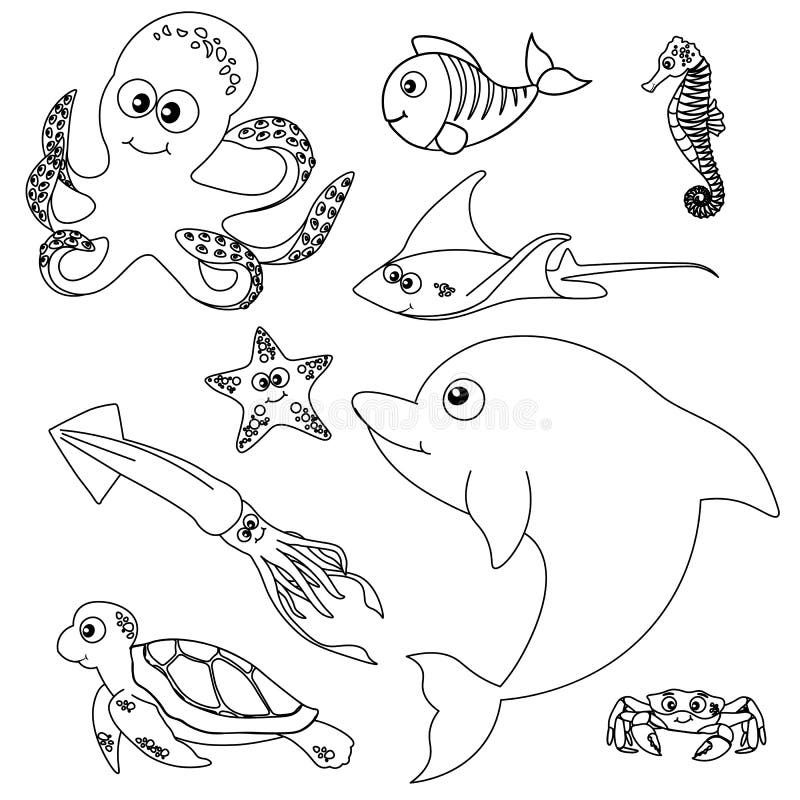 Stingray coloring stock illustrations â stingray coloring stock illustrations vectors clipart