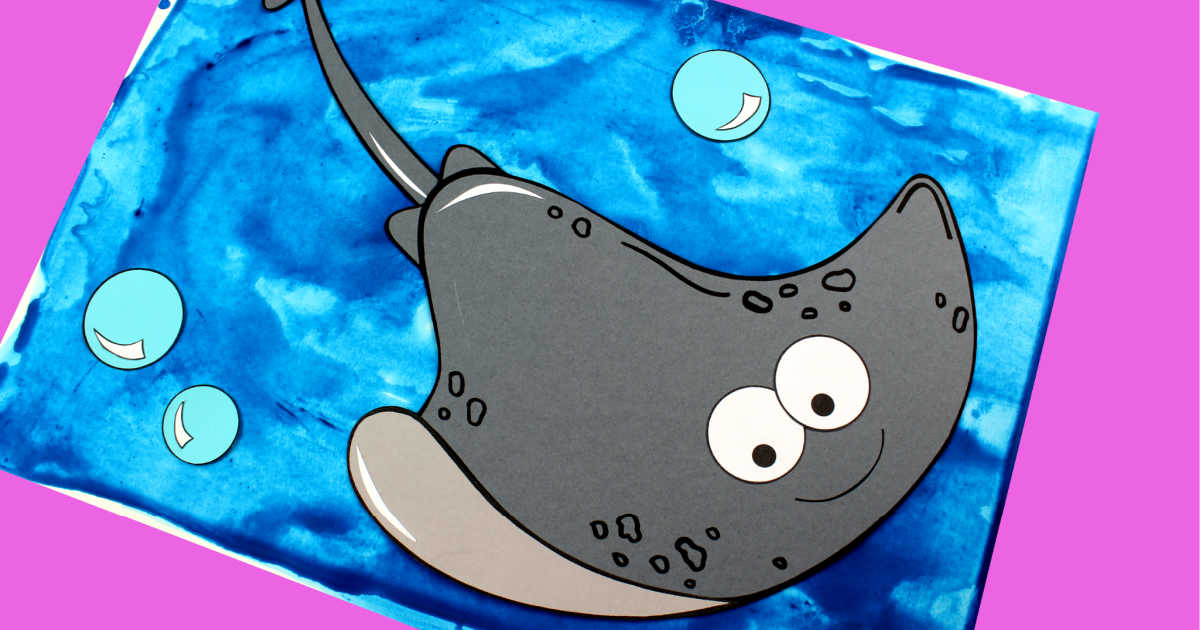 Stingray craft with free template