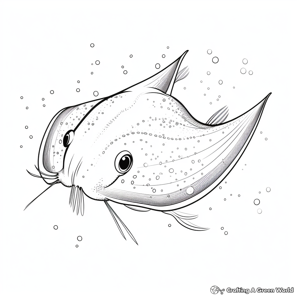 Stingray coloring pages