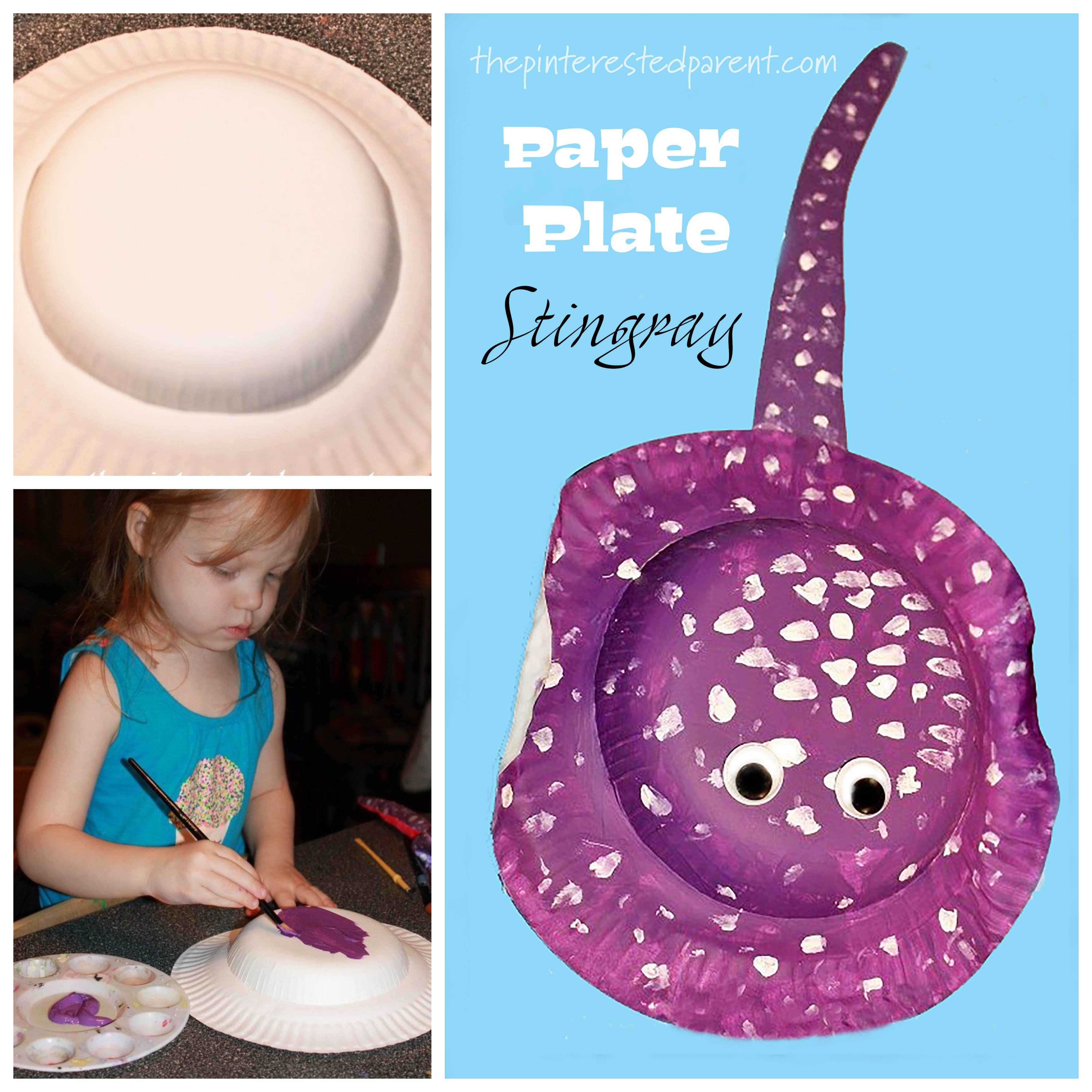 Paper plate stingray craft â the pinterested parent